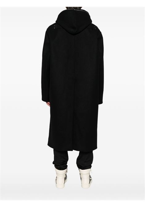 Black hooded raincoat Rick Owens - men RICK OWENS | RU02E1979WSF09